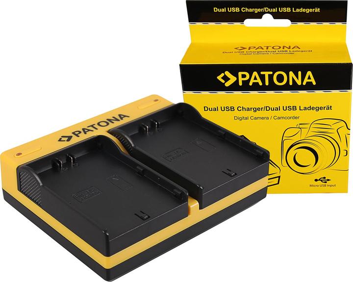 Produktbild Patona Dual Ladegerät f. JVC SSL-75 SSL-JVC50 SSL-JVC75 HM600 HM650
