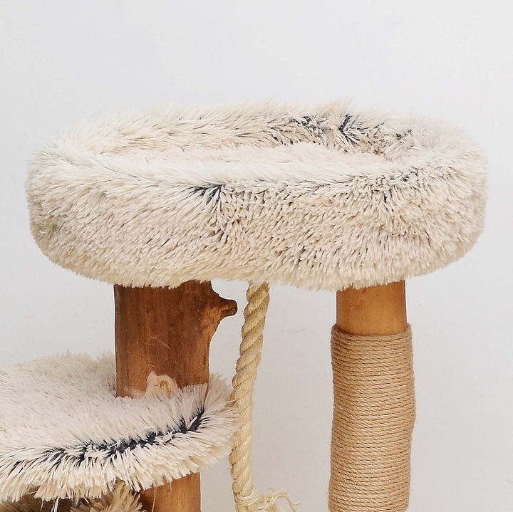 Produktbild Fudajo Designer-Kratzbaum (87.50 cm, Braun, Creme)
