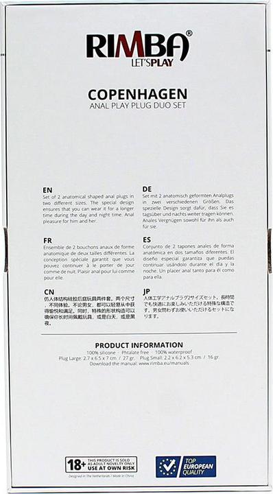 Immagine prodotto Rimba Plug anale di Copenhagen nero