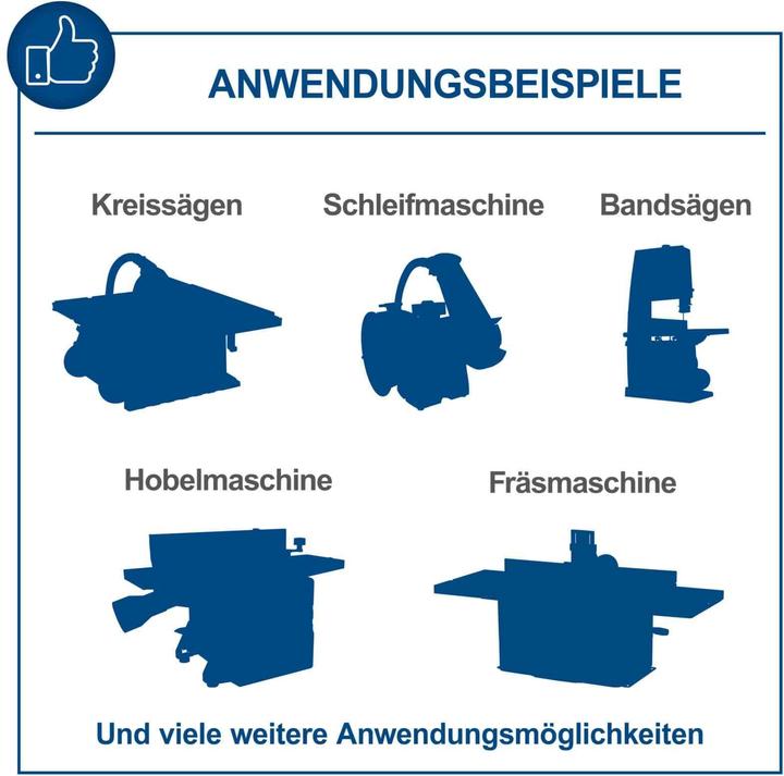 Energie-Label Scheppach Absauganlage DC100 (Trockensauger)