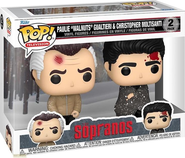 Produktbild Funko Sopranos POP! Vinyl Figuren 2er-Pack Paulie&Christopher 9 cm