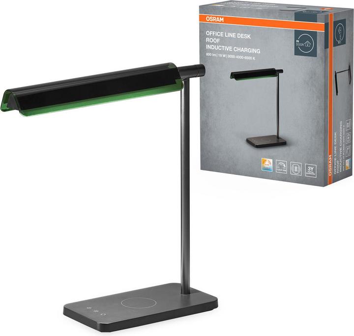 Actual product image Osram Office Line Desk Roof Inductive Charging desk lamp black 19 W