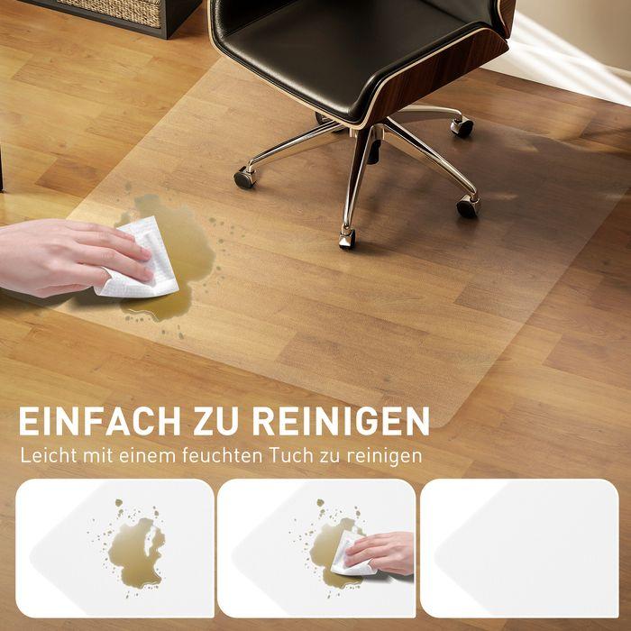 Image du produit Swisshandel24 Bodenschutzmatte, rutschfest, 1,5mm dick, 120x120cm, Transparent (120 x 120 cm)
