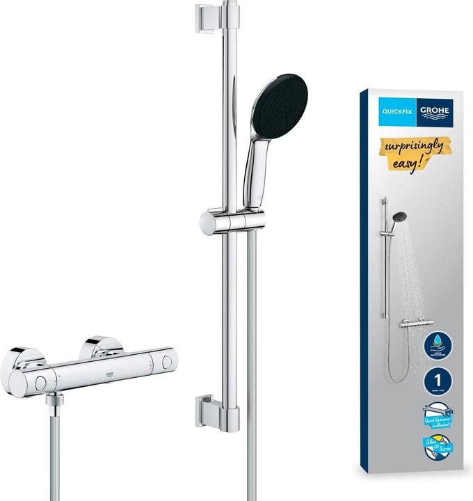 Image du produit Grohe Precision Get QuickFix mitigeur thermostatique de douche et barre de douche Vitalio Start 110