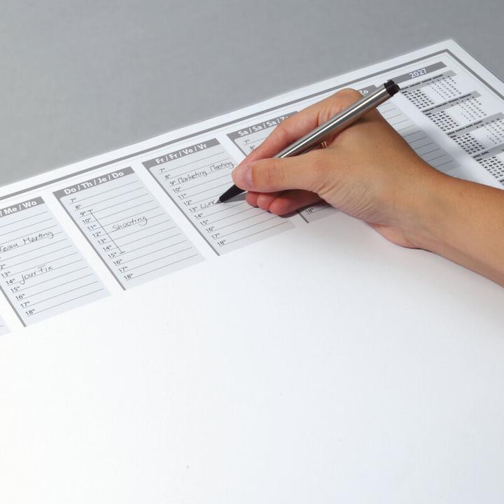 Produktbild Sigel Schreibtischunterlage Office 2026/2027 weiss Papier 59,5 x 41,0 cm, 40 Blatt