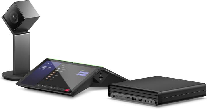 Actual product image HP Presence Small Space Solution Plus AI Camera with Microsoft Teams Rooms - Mini bureaumodel - Core i5