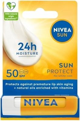 Actual product image NIVEA Sun Protect Lip Balm Spf 50 55ml - High Protection For Your Lips (Suntan cream, SPF 50, 55 ml)