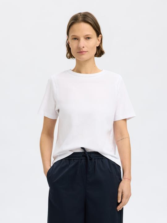 Immagine prodotto Selected 100% Baumwoll T-Shirt mit Rundhalsausschnitt (M)