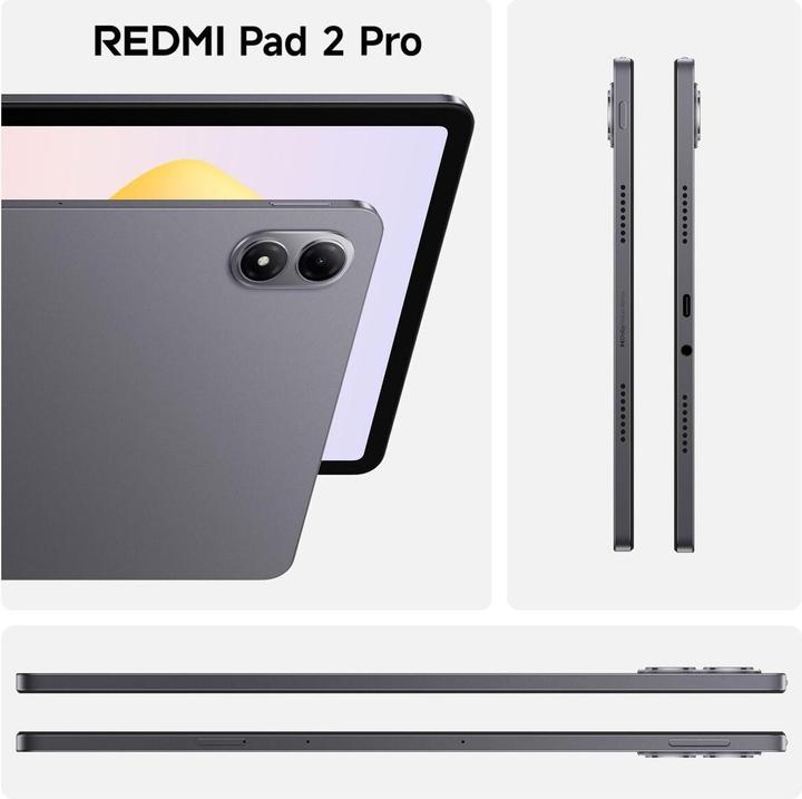 Image du produit Xiaomi Redmi Pad 2 Pro 6+128GB Graphite Gray, LDU (WLAN uniquement, 12.10", 128 Go, Gris graphite)
