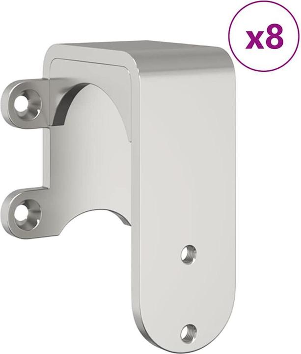 Produktbild vidaXL Schiebetür-Beschlagsatz 183 cm Edelstahl Silbern