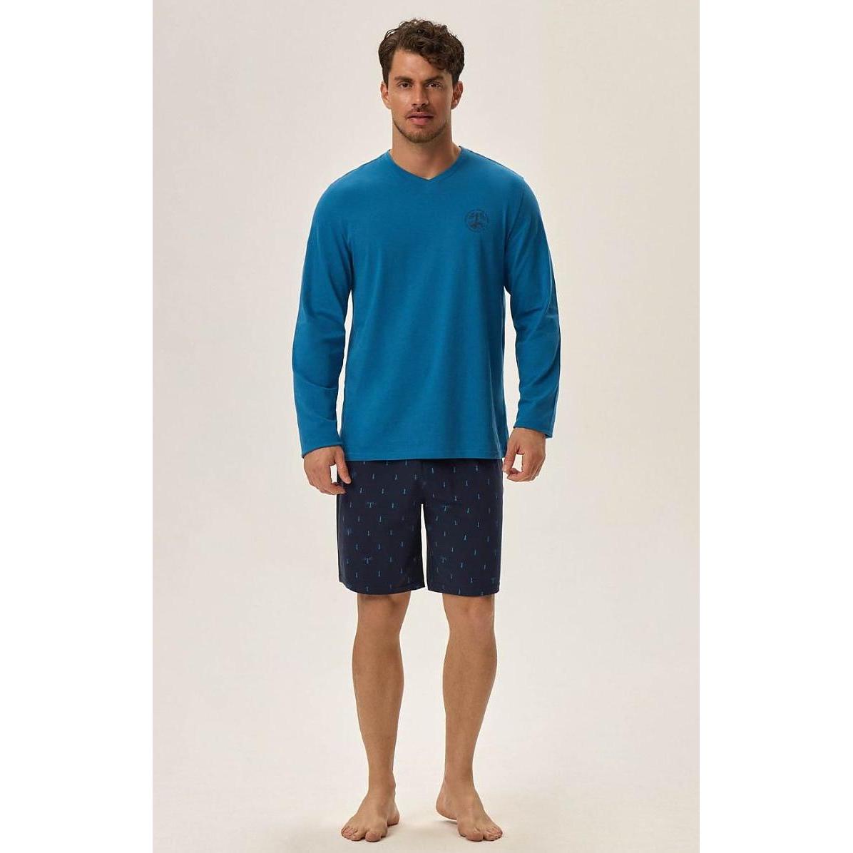 Henderson, Herren, Pyjama, Pyjama, Blau, (L)