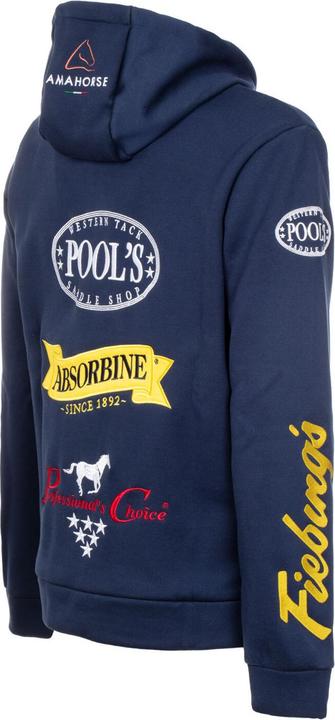 Produktbild Pool's Reit-Sweatshirt mit Kapuze, Vollreissverschluss, Multilogo (XS)