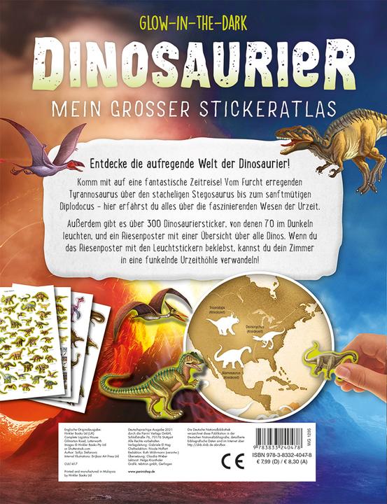 Produktbild Panini Glow-in-the-Dark Dinosaurier: Mein grosser Stickeratlas