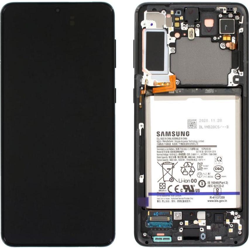 Samsung Galaxy S21+ Display with Battery Original - Black (Display, Galaxy S21+), Mobilgerät Ersatzt