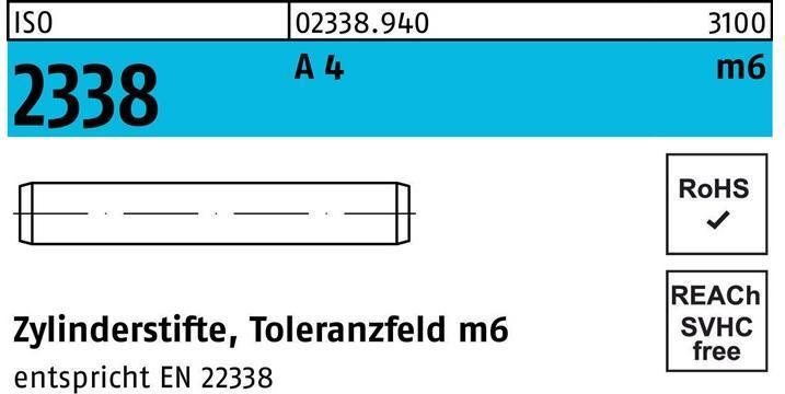Actual product image Dowel pin ISO 2338 8 m6 x 16 A 4 ISO 2338