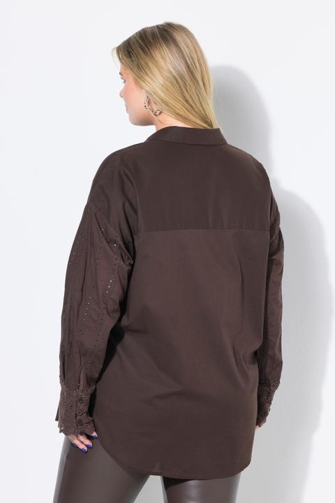 Produktbild Studio Untold Hemdbluse, oversized, bestickter Langarm (58)