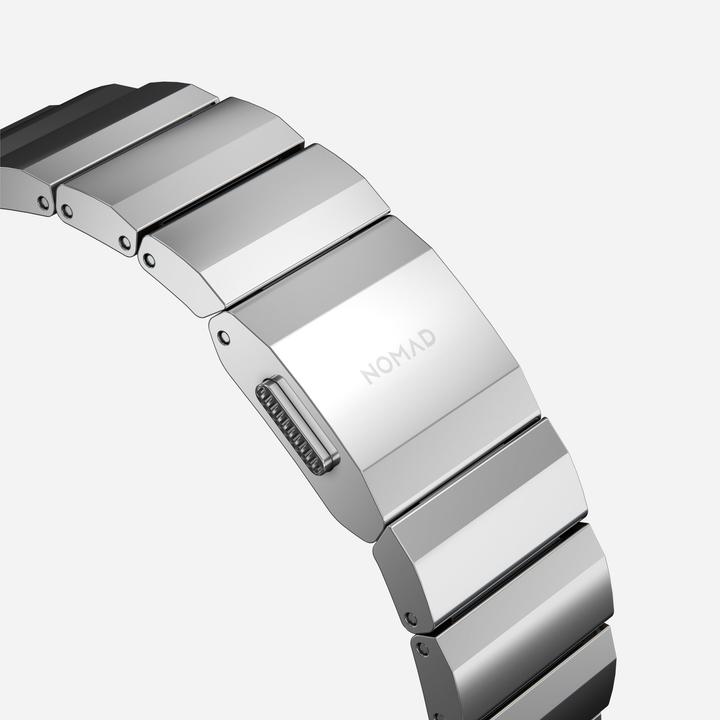 Image du produit Nomad Bande en acier inoxydable -terÃƒ¤sranneke, Apple Watch 41 / 40 /, hopea (41 mm, Acier inoxydable)