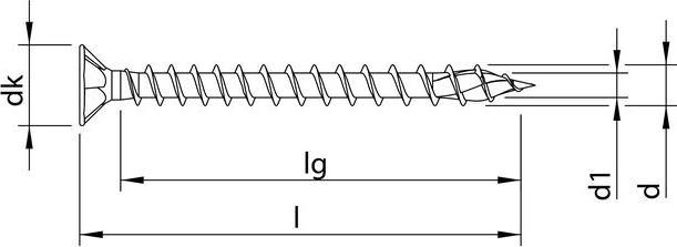 Produktbild Heco TOPIX-plus Senkkopf HD-20 4,0 x 15, znb (1000 Schrauben pro Stück)