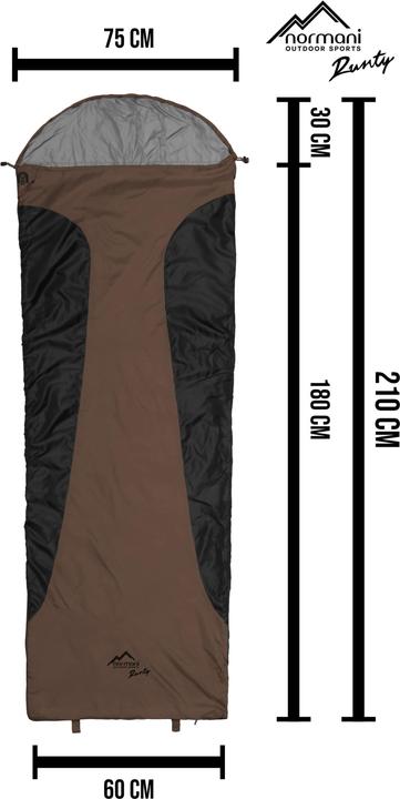 Immagine prodotto Normani Ultralight-Schlafsack Touren-Sommerschlafsack (210 cm)