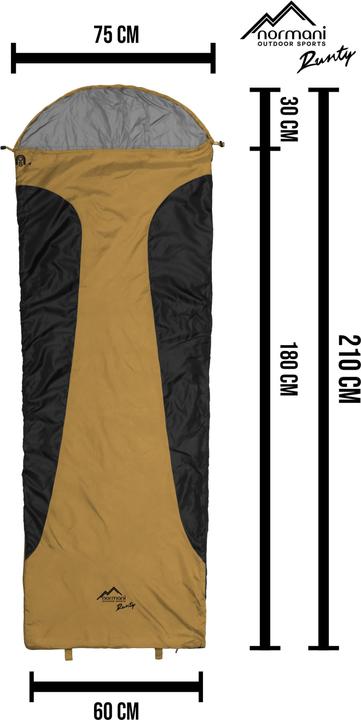 Produktbild Normani Ultralight-Schlafsack (RV rechts) Runty (210 cm)