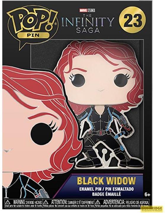 Actual product image Funko Marvel Infinity Saga POP! pin pin's émaillé Black Widow 10 cm