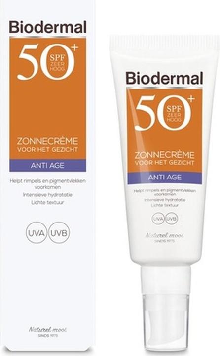 Actual product image Bioderma Biodermal Sunburn - Anti Age Sun Cream For The Face - Spf 50 - 40ml (Sun cream face, SPF 50, 40 ml)