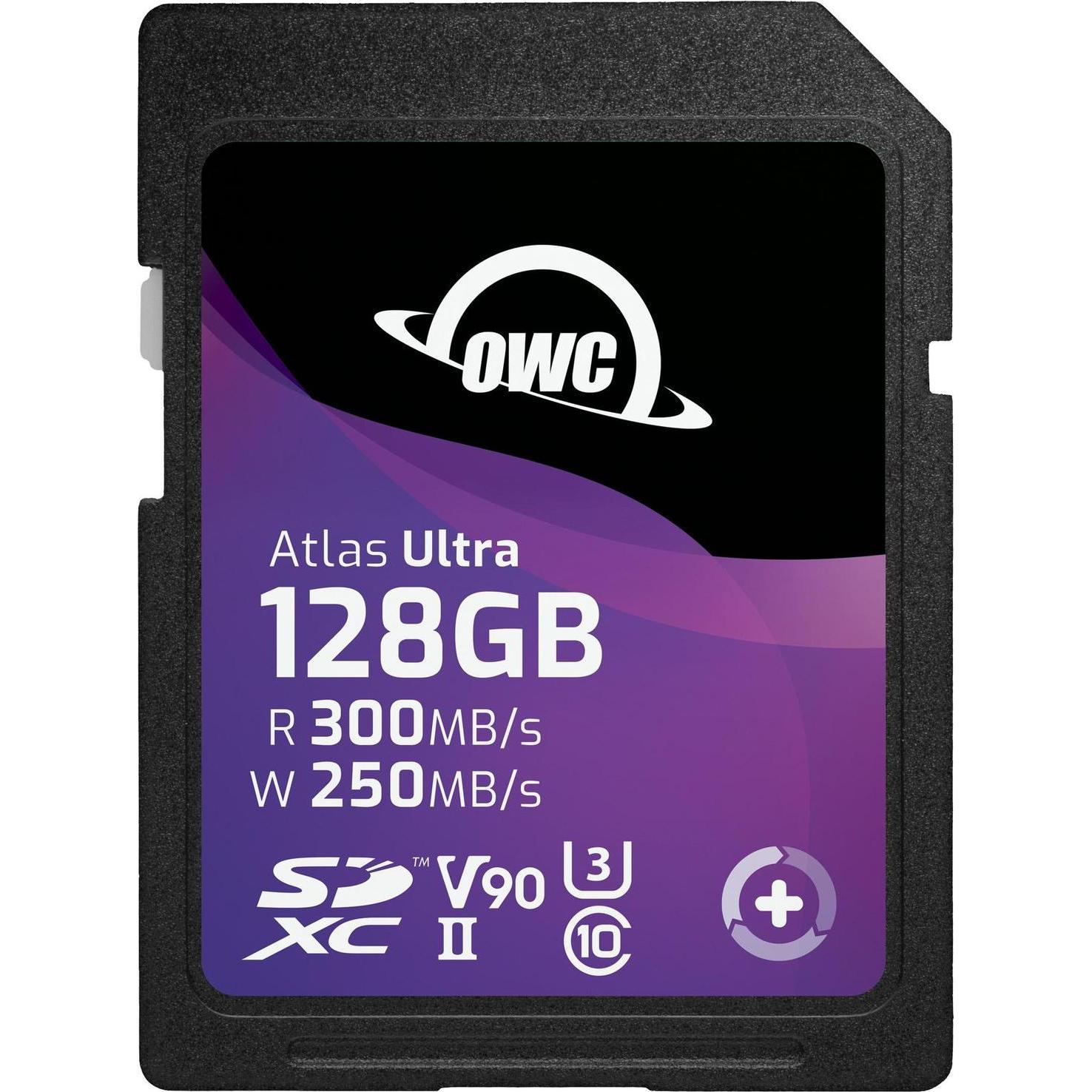 OWC Atlas Ultra 128GB SDXC UHS-II V90 Media Card - Extended Capacity SD (SDXC) (128 GB, SDXC, UHS-II), Speicherkarte, Sc...