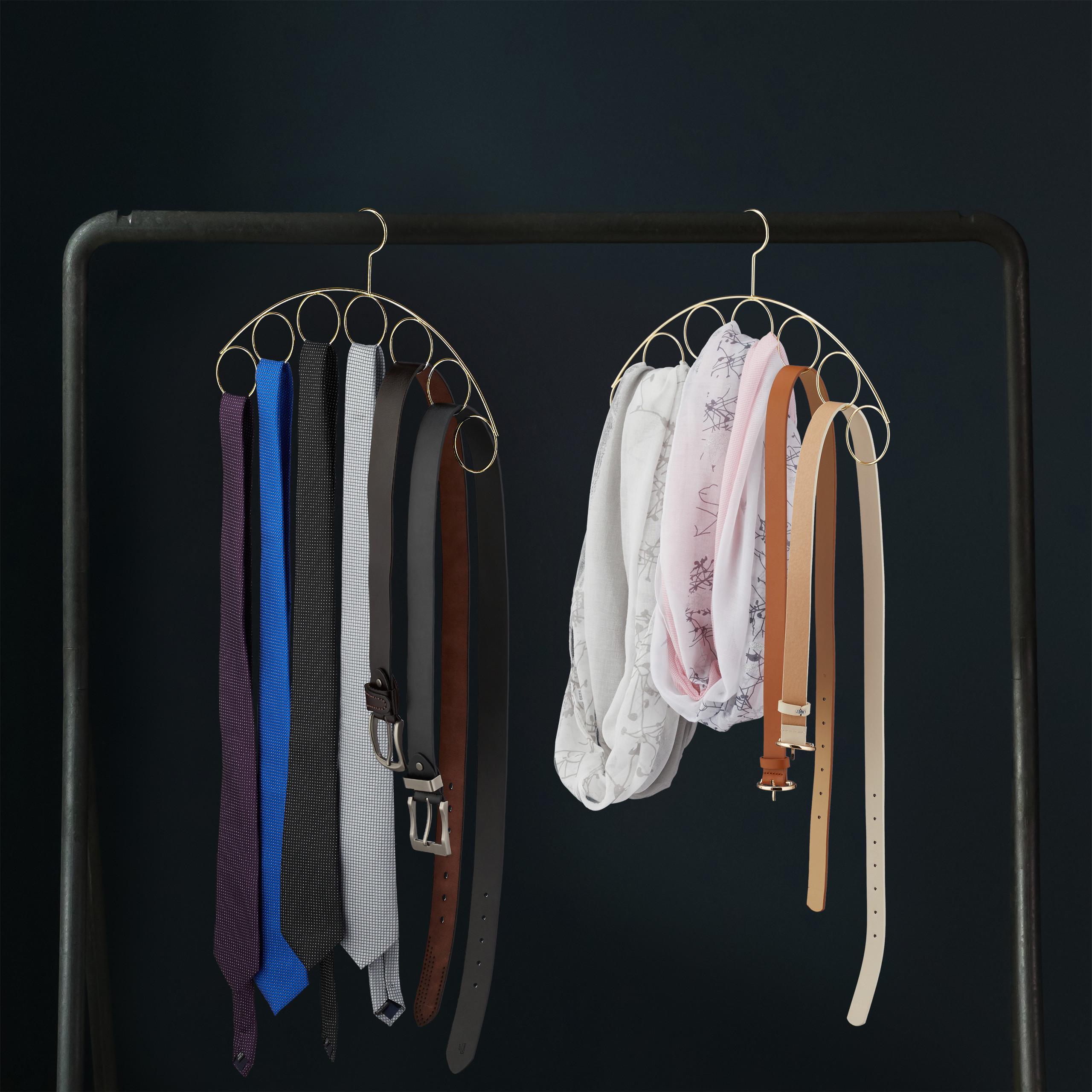 Thumbnail - Relaxdays, Kleiderbügel, Schalhalter (1 x)