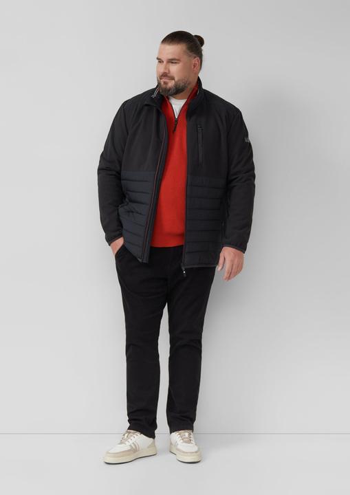 Produktbild s.Oliver Strickpullover Pullover aus Strukturstrick mit Troyer-Kragen (3XL)