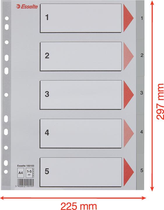 Actual product image Esselte Numbers