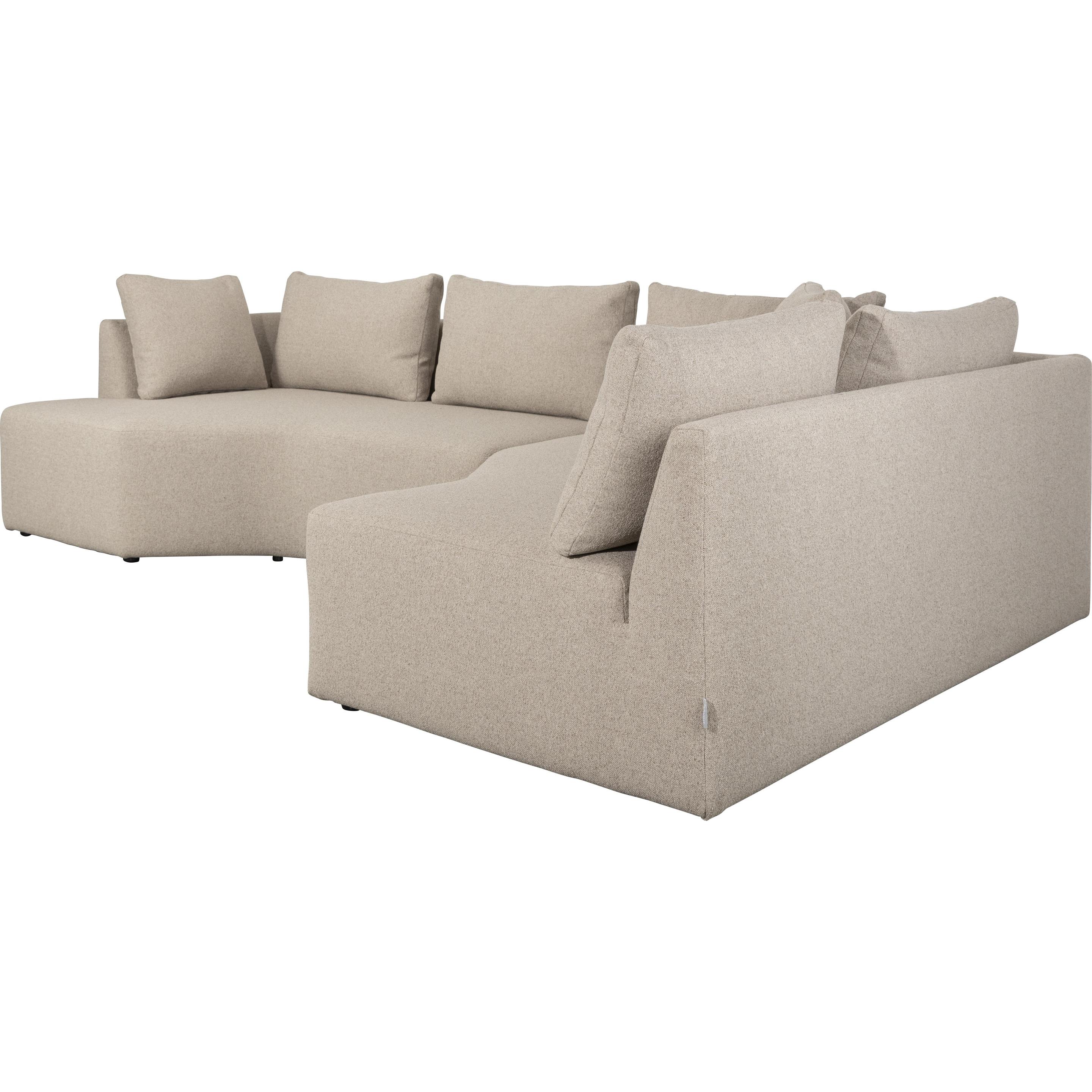Thumbnail - Zuiver, Sofa, Prosper Sofa Right Cappuccino (Ecksofa)