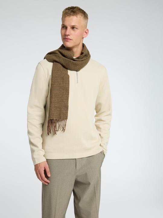 Produktbild Selected Geripptes Half-Zip Langarm-Poloshirt (S)