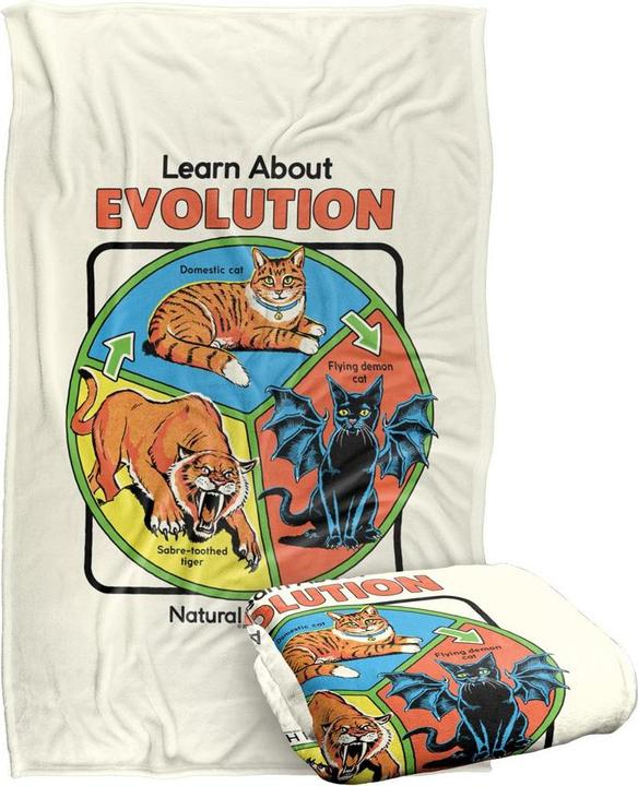 Produktbild Steven Rhodes Learn About Evolution Decke Weiche Haptik (147.32 x 91.44 cm)