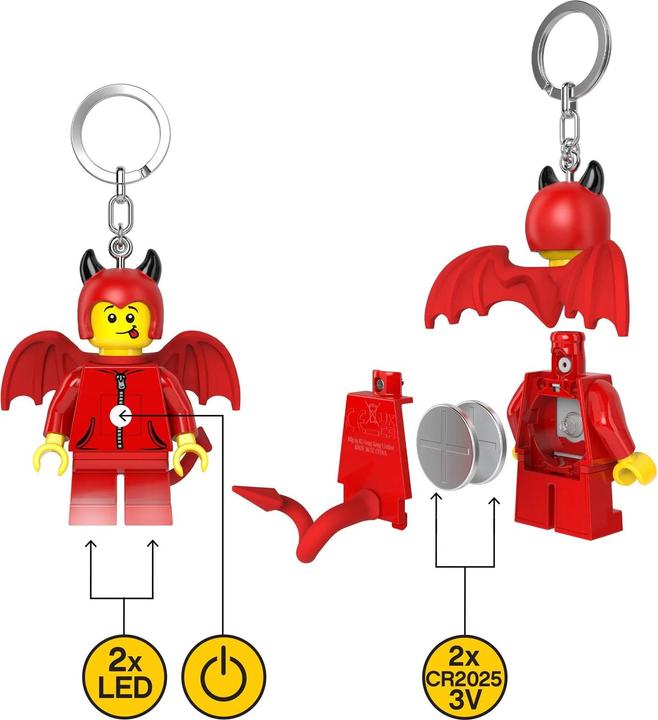Produktbild Dungeons & Dragons LEGO Minifigures Schlüsselanhänger mit Leuchtfunktion Kleiner Teufel 8 cm