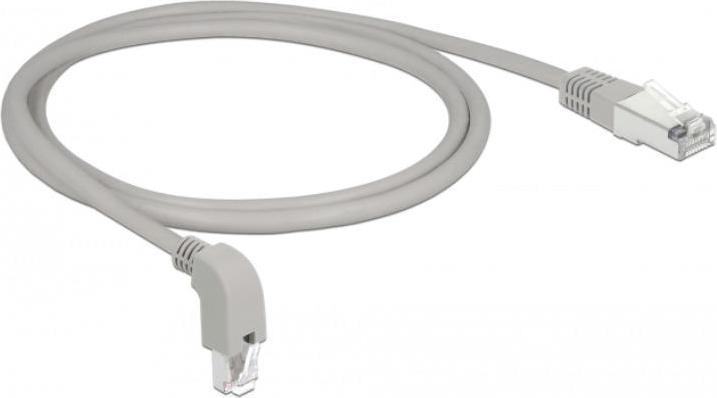 Immagine prodotto Delock Cavo patch RJ-45 (M) angolato verso il basso a RJ-45 (M) dritto (S/FTP, CAT6, 1 m)
