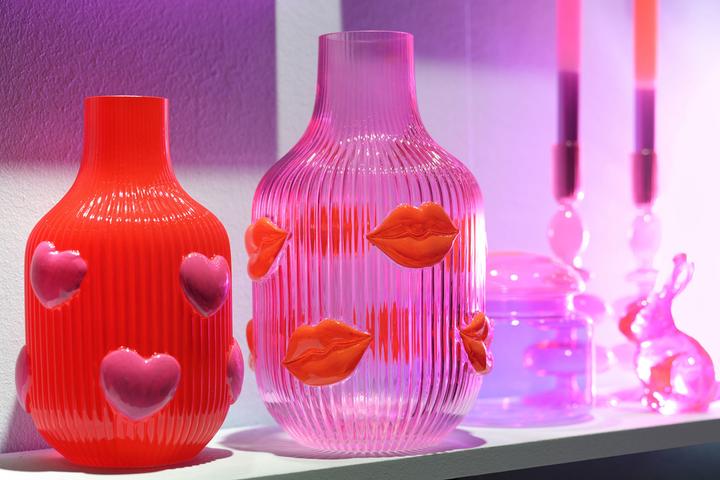 Image du produit Giftcompany L'amour Vase Lippen pink 30cm (1x)