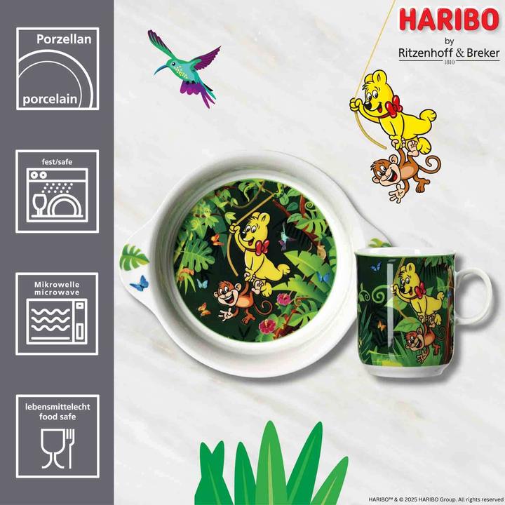 Actual product image Ritzenhoff & Breker Haribo Jungle Kindergeschirr-Set