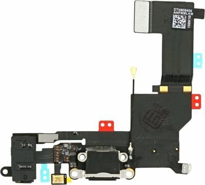 OEM Ladeanschluss mit Mikrofonflex für iPhone 5s schwarz (iPhone 5S)