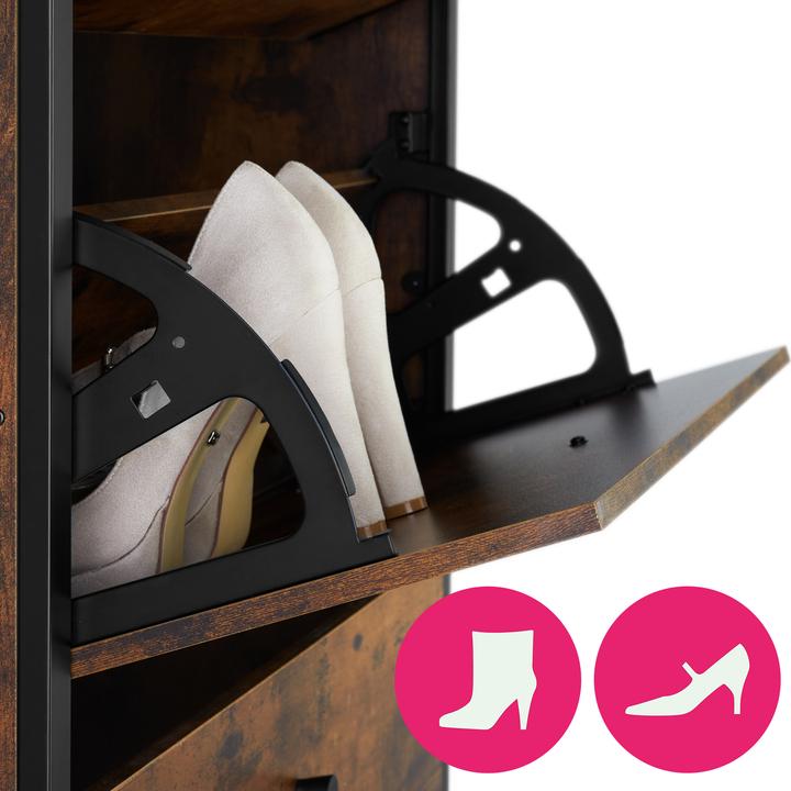 Produktbild tectake Schuhregal (32 x 61 x 130 cm)