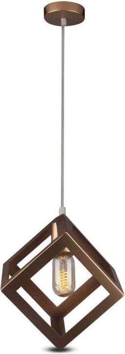 Produktbild V-TAC VT7161CG Geometrische Hängelampe Champagner Gold Quadratisch (E27)