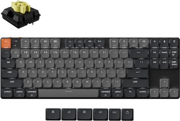 Actual product image Keychron KEYBOARD WRL K1/BLACK K1X-A4 (Eng. Int., Cable, Wireless)