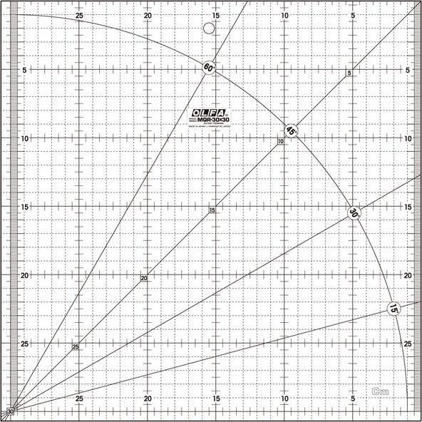 Produktbild Olfa Messerschneidvorlage - besonders (30 cm, Kunststoff)