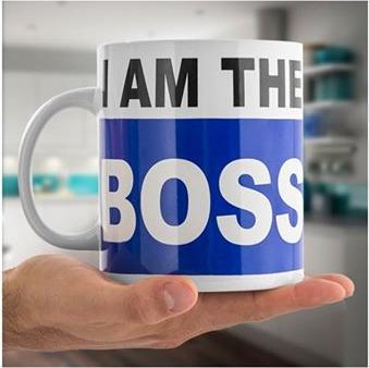 Actual product image Ootb Mug XL I Am the Boss (1 ml, 1 x)