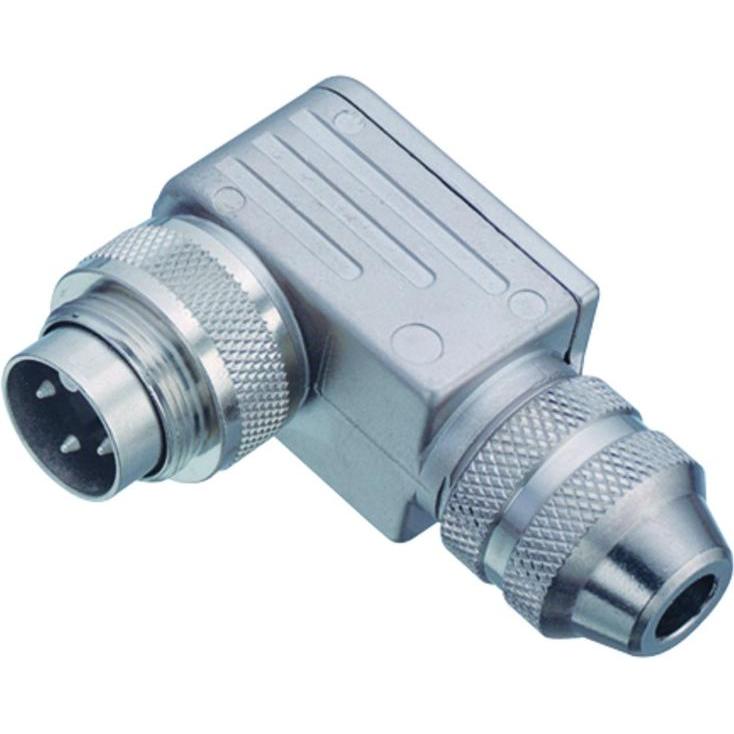 Schubiger Serie 423 4 pole M16 male connector, Elektronikkabel + Stecker, Silber