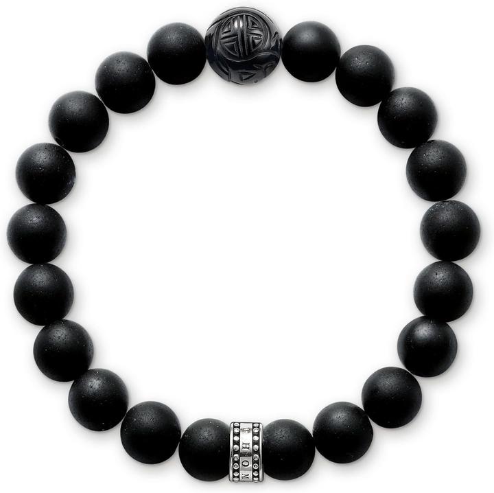 Immagine prodotto Thomas Sabo Bracciale Ossidiana (21 cm, Argento)