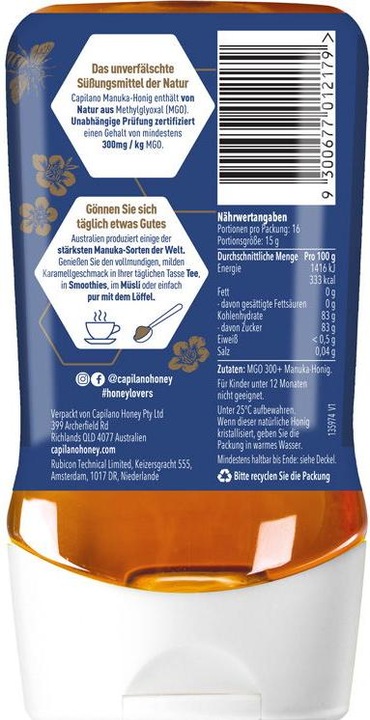 Actual product image Capilano Australian manuka honey MGO 300 + 250g (250 g)