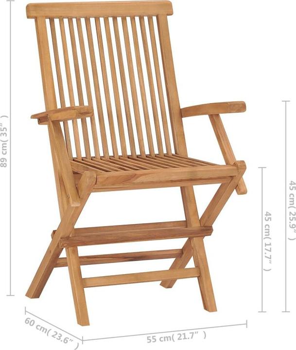 Actual product image vidaXL Gartenstuhl