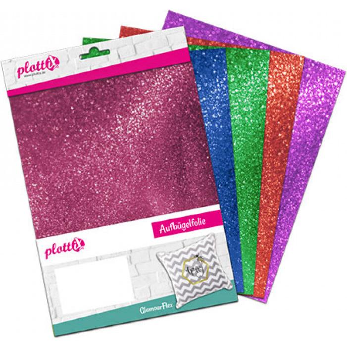 PlottiX GlamourFlex - Bundle Bunte Mischung - 20x30cm