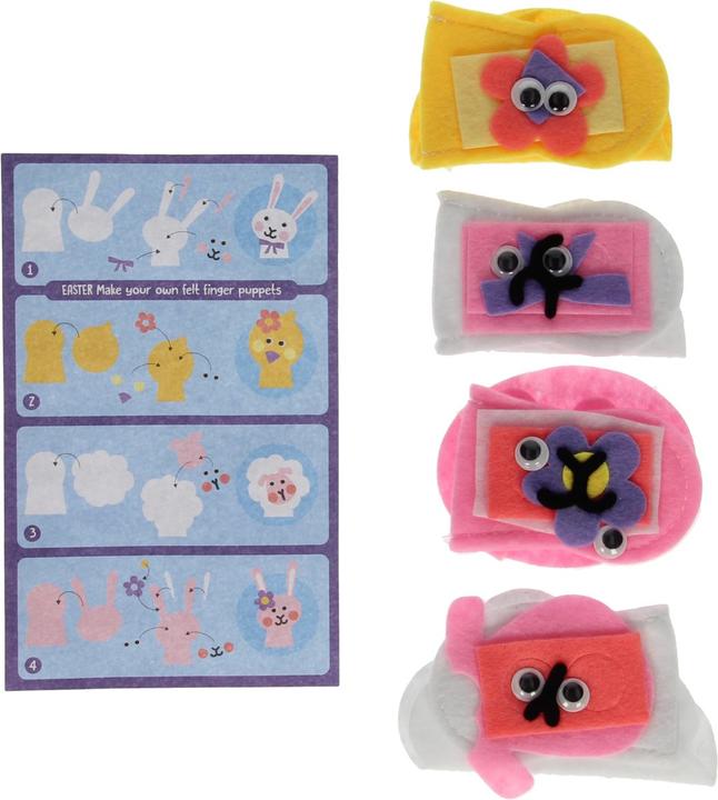 Actual product image Wins Holland Do-it-yourself finger puppets Easter, 4pcs.