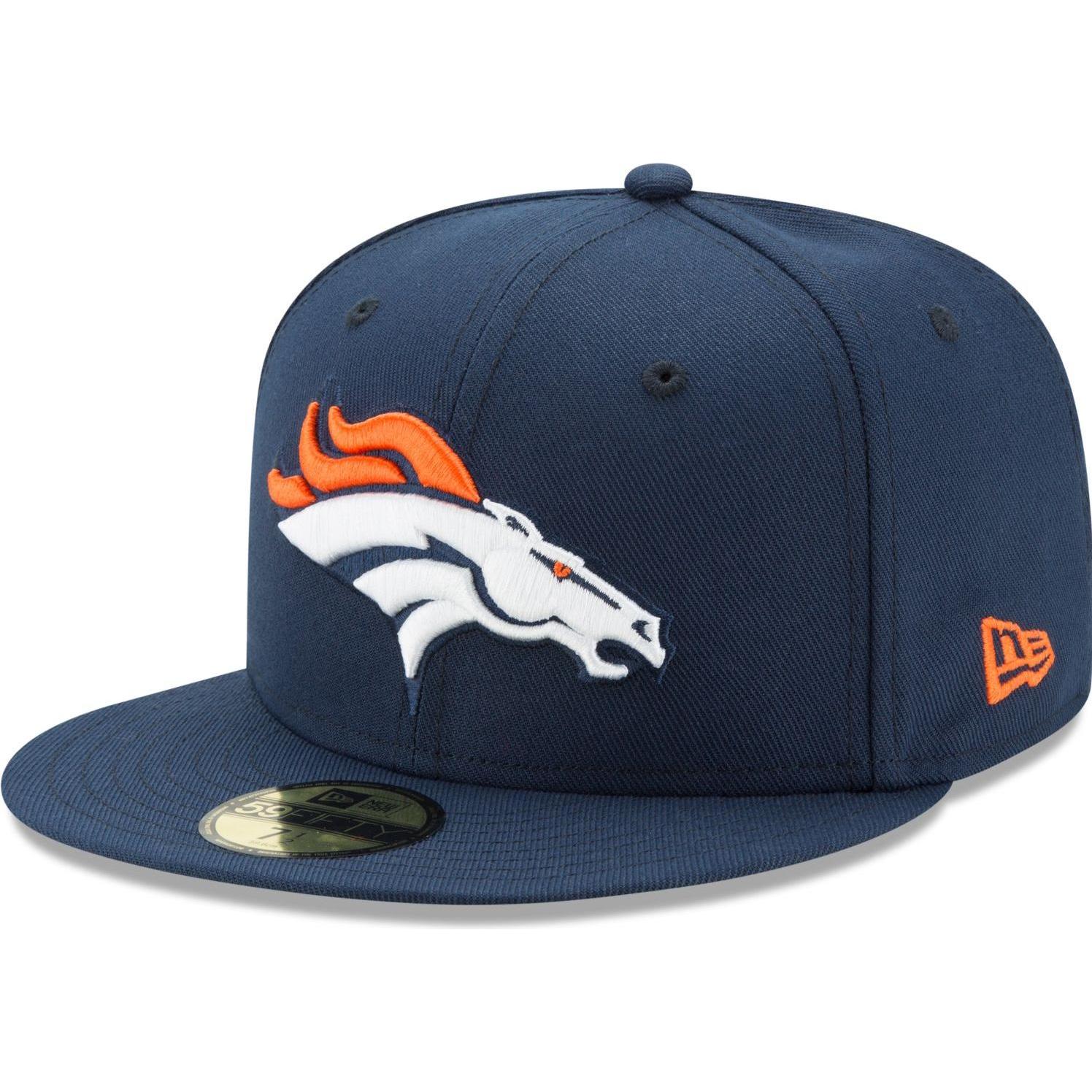 New Era, Herren, Cap, 59Fifty Cap - NFL ON FIELD Denver Broncos - 7 3/4, Blau, (7 3/4)